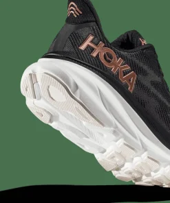 Clearance Hoka Women's Clifton 9 Black/Rose Gold