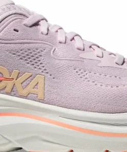 Hot Hoka Women's Clifton 10 Wide Lilac Cream/Tangerine Glow