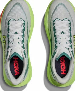 Discount Hoka Women's Mach 7 Frost/Neon Yuzu