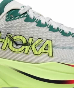 Discount Hoka Women's Mach 7 Frost/Neon Yuzu