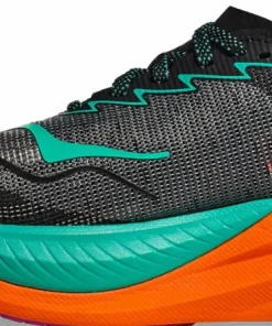 Clearance Hoka Women's Mach X 2 Wide Black/Electric Aqua