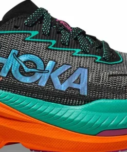 Clearance Hoka Women's Mach X 2 Wide Black/Electric Aqua