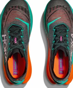 Clearance Hoka Women's Mach X 2 Wide Black/Electric Aqua