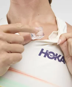 Best Hoka Women's Race Day Crop Bra Alabaster Flare