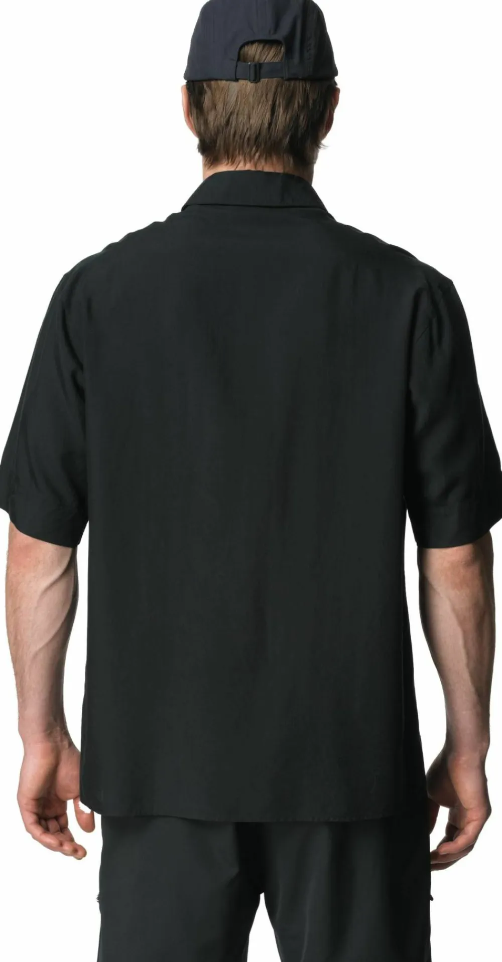 New Houdini Men's Tree Shortsleeve Shirt True Black Light