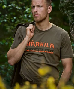 Clearance Härkila Men's Scandinavian SS T-Shirt Grape Leaf