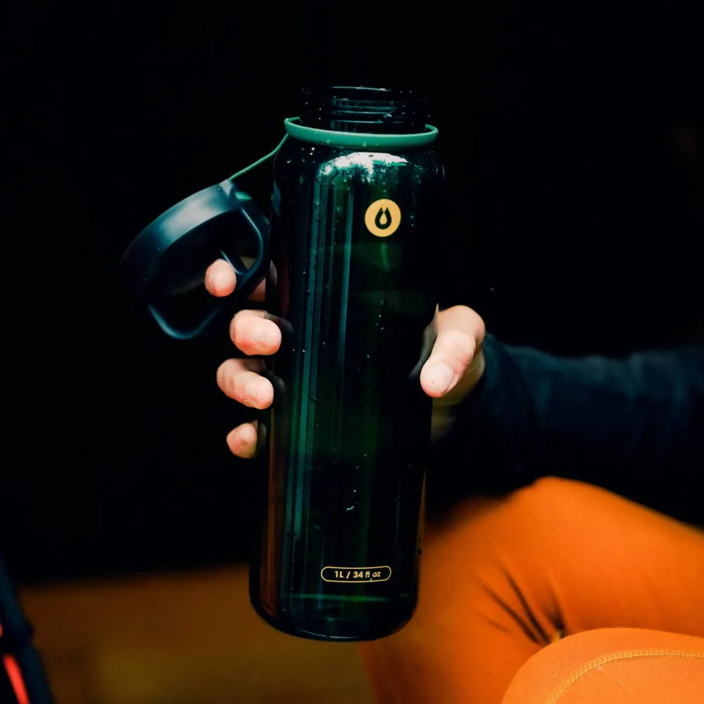 Outlet Hydrapak Recon Clip & Carry 1 L Charcoal