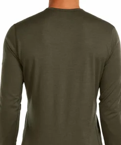 Discount Icebreaker Men's 200 Oasis Long Sleeve Crewe Dk Loden