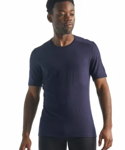 Best Icebreaker Men's 200 Oasis Short Sleeve Crewe Midnight Navy