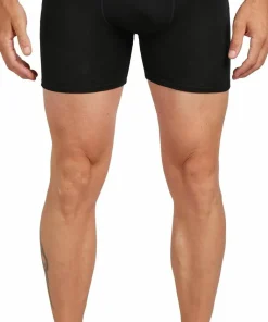 Clearance Icebreaker Men's Anatomica Long Boxers Black