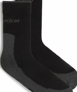 Discount Icebreaker Men's Hike+ Light Crew Black/obsidian