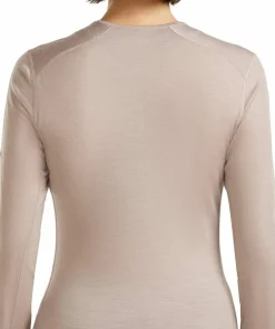Outlet Icebreaker Women's 200 Oasis Long Sleeve Crewe Pink Quartz