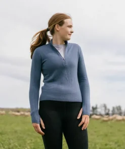 Online Icebreaker Women's Anniversary Original Longsleeve Half Zip Dawn