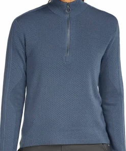 Online Icebreaker Women's Anniversary Original Longsleeve Half Zip Dawn