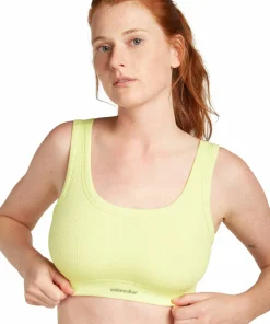 Hot Icebreaker Women's Merino Rib Lotus Bra Citrine