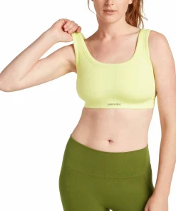 Hot Icebreaker Women's Merino Rib Lotus Bra Citrine
