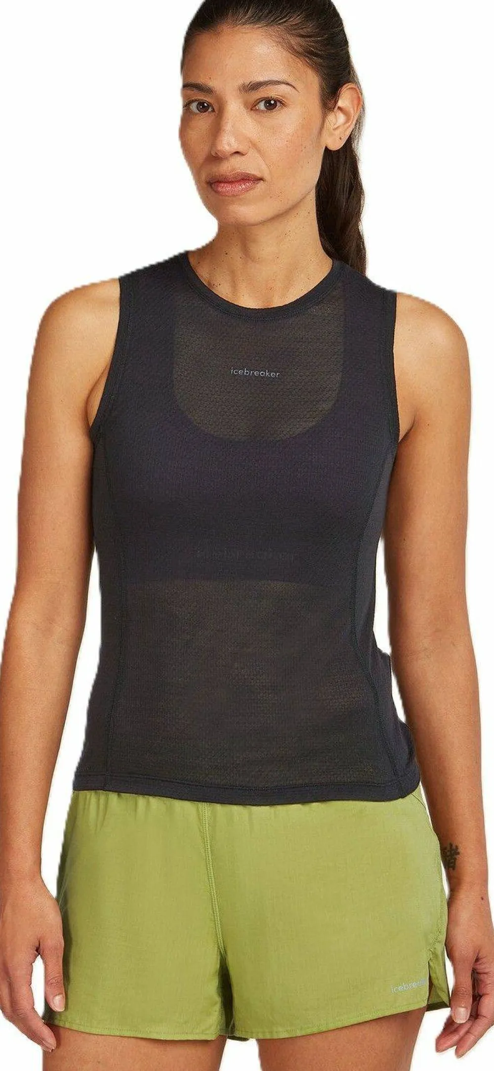 Discount Icebreaker Women's Merino 75 Cool-Lite Featherlight Tank Black