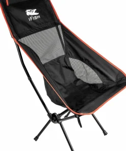 Clearance iFish Camping Chair Tronen Black/Red