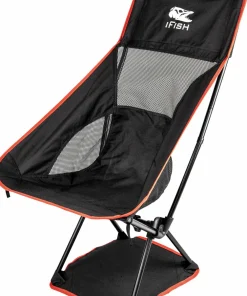 Clearance iFish Camping Chair Tronen Black/Red