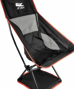 Clearance iFish Camping Chair Tronen Black/Red