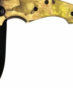 New iFish Folding Knife Cream Marble No Color