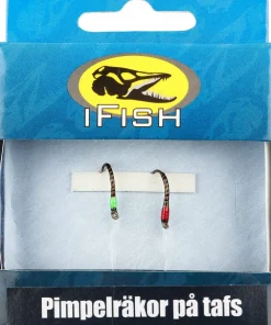 New iFish Ice Fishing Shrimp On Leader Red/green One Color