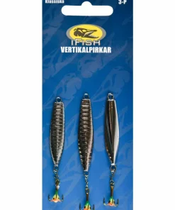 Outlet iFish Vertikalpirk 3-pack NoColour