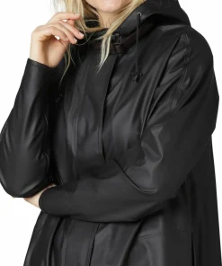 Outlet Ilse Jacobsen Women's Raincoat Detachable Hood Black
