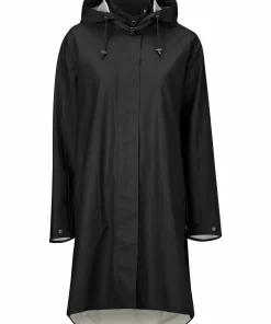 Outlet Ilse Jacobsen Women's Raincoat Detachable Hood Black