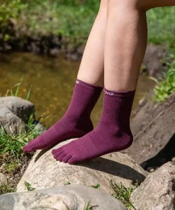 Discount Injinji Liner Crew Wool Garnet