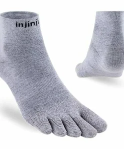 Clearance Injinji Men's Liner Mini-Crew Heather Gray