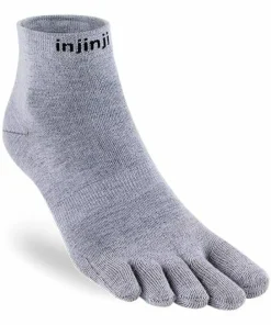 Clearance Injinji Men's Liner Mini-Crew Heather Gray