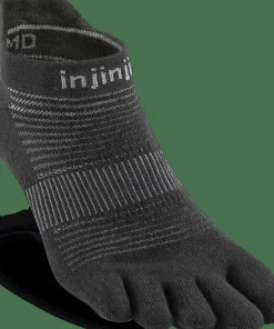 New Injinji Men's Run Original Weight No-Show Black