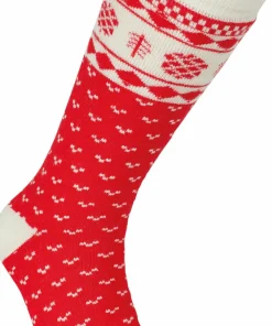 New Ivanhoe Unisex Wool Sock Folklore Chilli Red