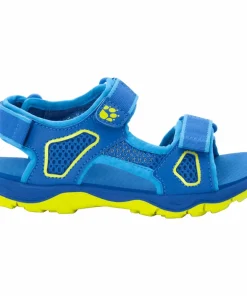 Sale Jack Wolfskin Kids' Taraco Beach Sandal Blue/Lime blue / lime
