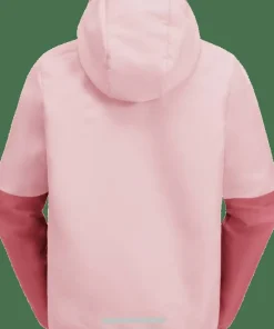 Online Jack Wolfskin Kids' Turbulence Hooded Jacket Soft Pink