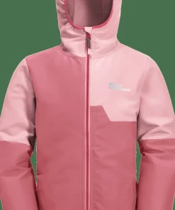 Online Jack Wolfskin Kids' Turbulence Hooded Jacket Soft Pink