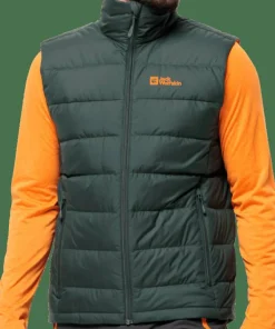 Jack Wolfskin Men's Ather Down Vest Black Olive