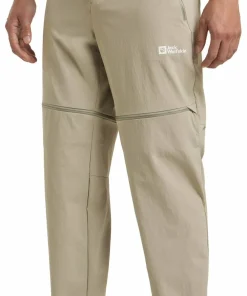 Sale Jack Wolfskin Men's Hikeout Zip Off Pants Stone