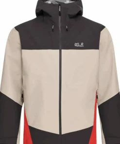 Discount Jack Wolfskin Men's Rockpaw 3L Jacket Oyster