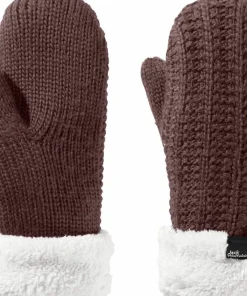 Best Jack Wolfskin Women's Highloft Knit Mitten Boysenberry
