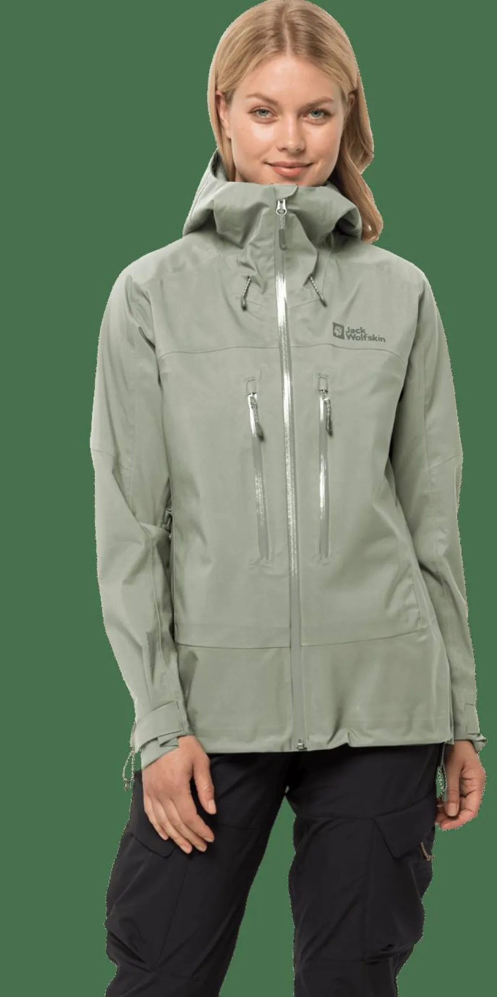 Sale Jack Wolfskin Women's Kammweg 3-Layer Jacket Mint Leaf