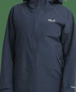 Best Jack Wolfskin Women's Litestride 3in1 Jacket Midnight Sky