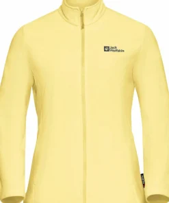 Outlet Jack Wolfskin Women's Taunus Full Zip Lemon Ice