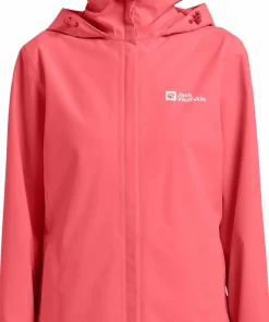 New Jack Wolfskin Women's Trailtime 2L Jacket Sunset Coral