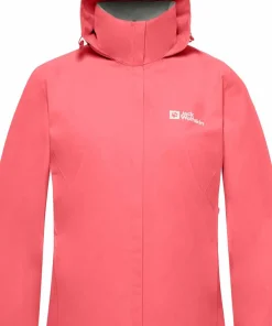 New Jack Wolfskin Women's Trailtime 2L Jacket Sunset Coral