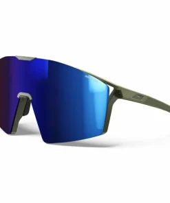 New Julbo Edge Cover Army Green/Black Reactiv 2-4 Blue Flash