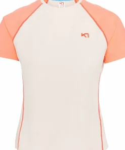 New Kari Traa Women's Linnea Tee Peach Bloom