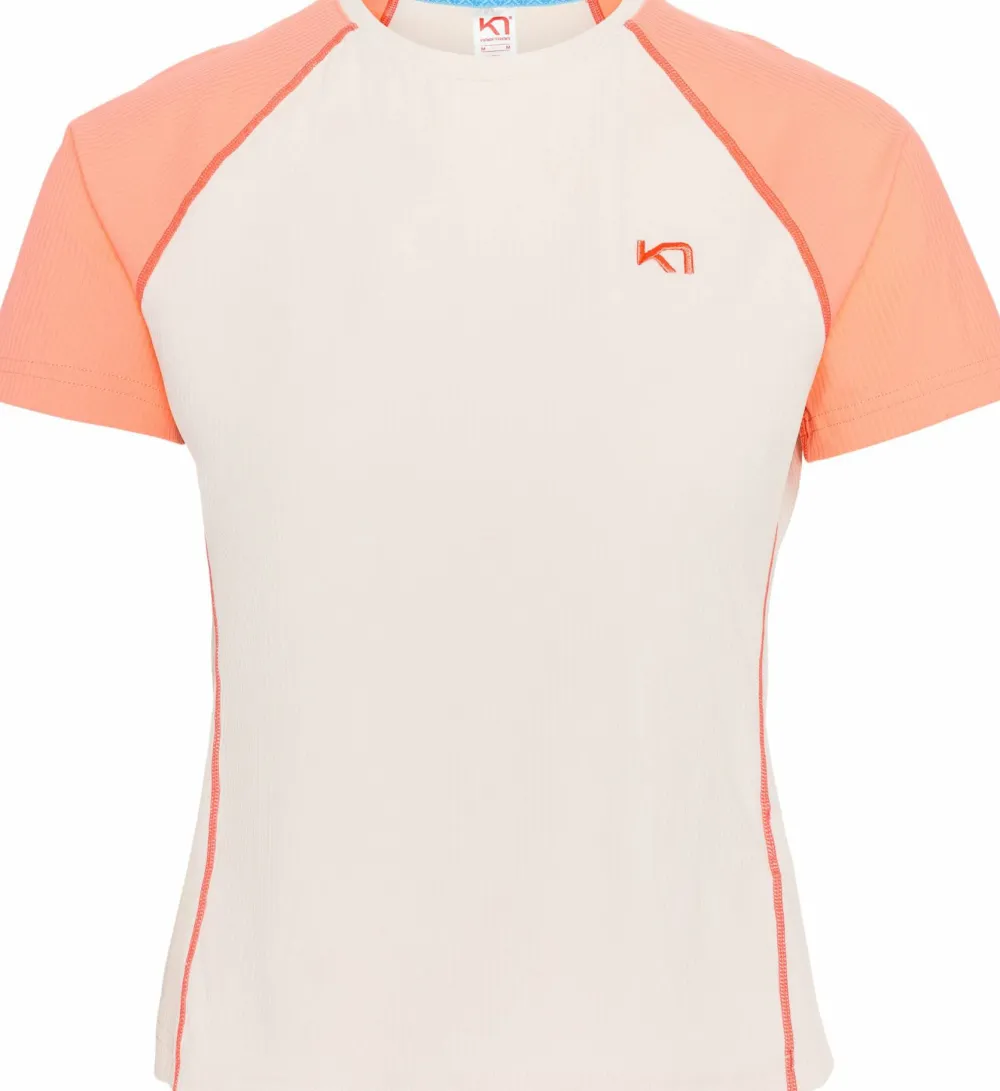 New Kari Traa Women's Linnea Tee Peach Bloom