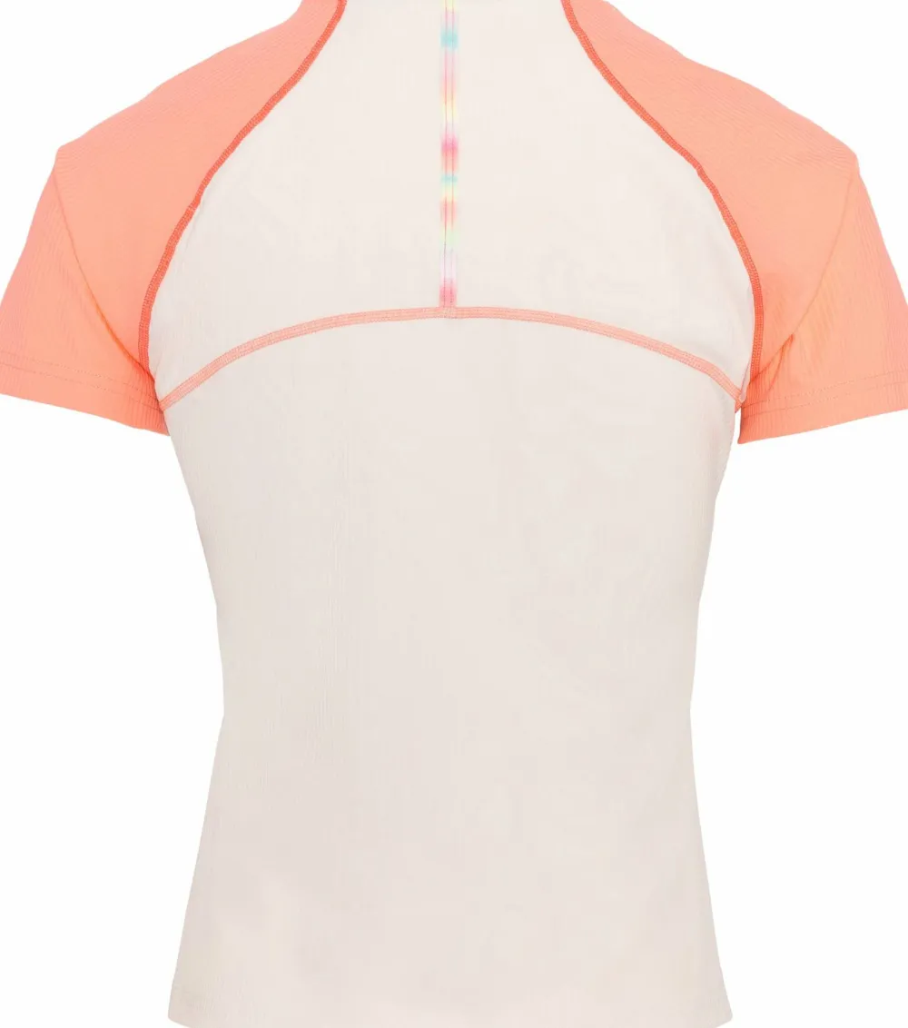 New Kari Traa Women's Linnea Tee Peach Bloom